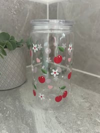 Cherries and Daisies 16oz Acrylic Tumbler