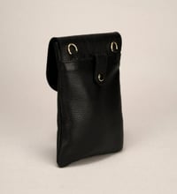 Image 4 of Leather Shoulder Bag – Black