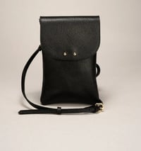 Image 1 of Leather Shoulder Bag – Black