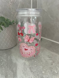 Image 1 of Girly 16oz Acrylic Tumbler 