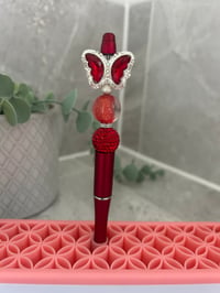 Fancy Red Butterfly Pen