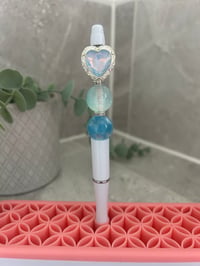 Fancy Blue Heart Pen