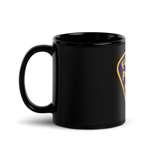 Image of FDP Black Glossy Mug