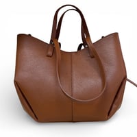 Image 1 of Large Leather Tote Bag – Caramel