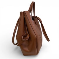Image 3 of Large Leather Tote Bag – Caramel