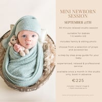 SEPTEMBER 27TH - MINI NEWBORN SESSION