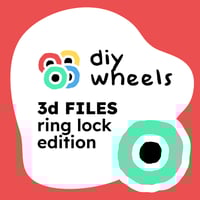 Image 1 of DIY fingerboard wheel 3d models (ring lock edition)