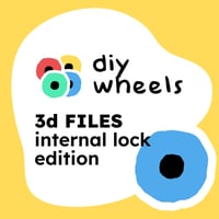 Image 1 of DIY fingerboard wheel 3d models (internal lock edition)