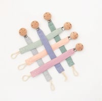 Image 2 of Playground Pacifier Dummy Clip Chain Multiple Colours