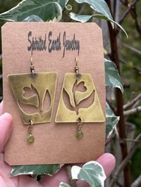 Image 15 of Earth Gardens brass earrings/ n3