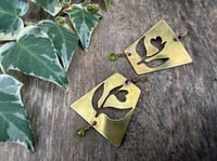 Image 16 of Earth Gardens brass earrings/ n3