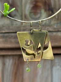 Image 18 of Earth Gardens brass earrings/ n3