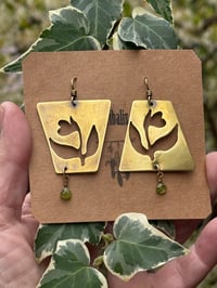 Image 20 of Earth Gardens brass earrings/ n3