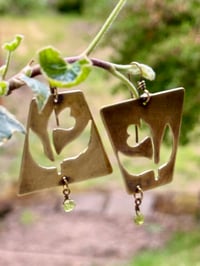 Image 25 of Earth Gardens brass earrings/ n3