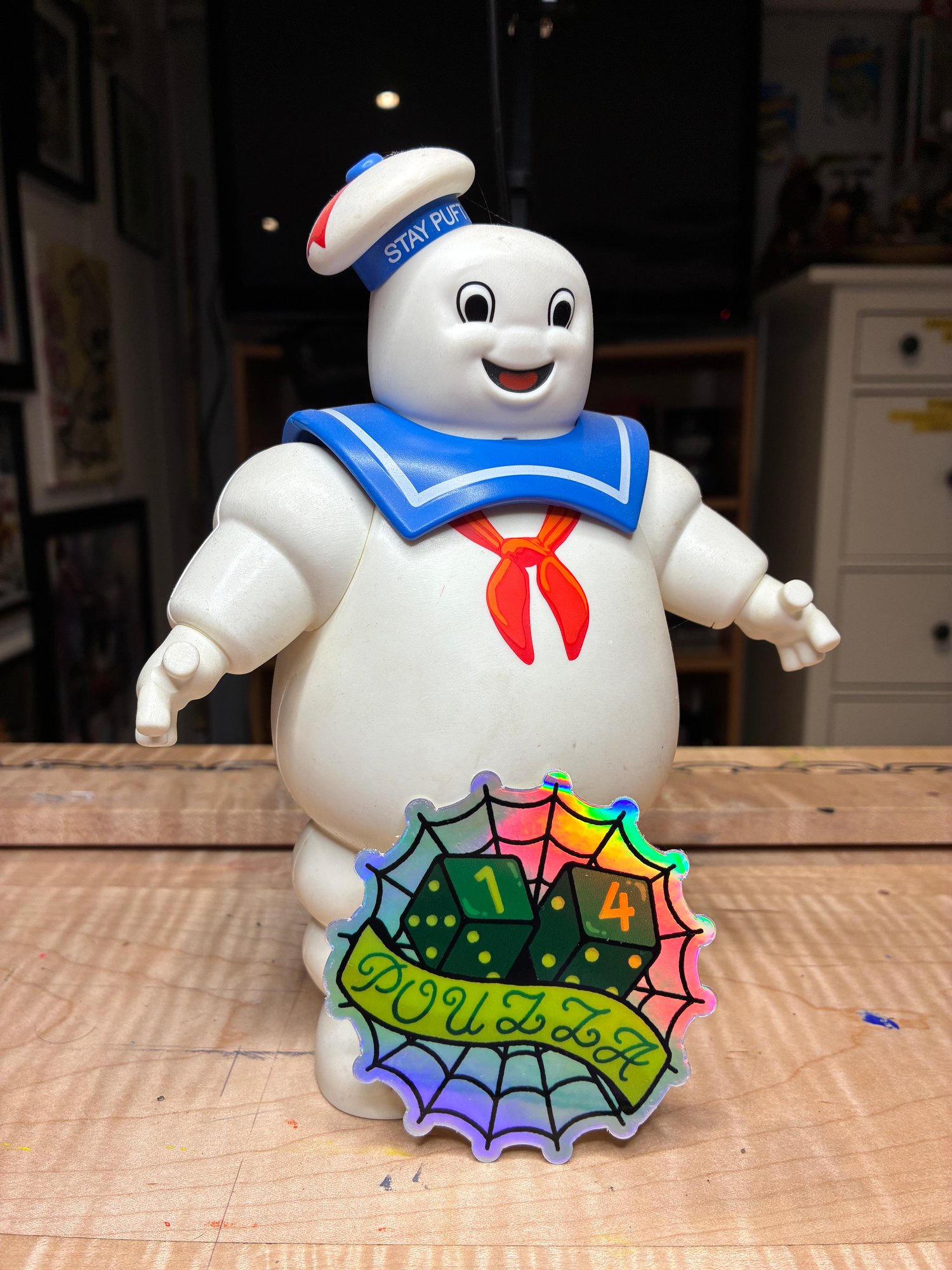 Image de " Dices " Pouzza holo sticker / collant