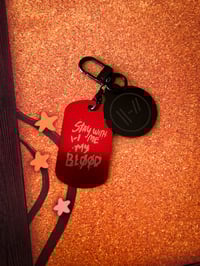 Image 2 of Tyler and Josh Metal Tag Keychain | Twenty One Pilots
