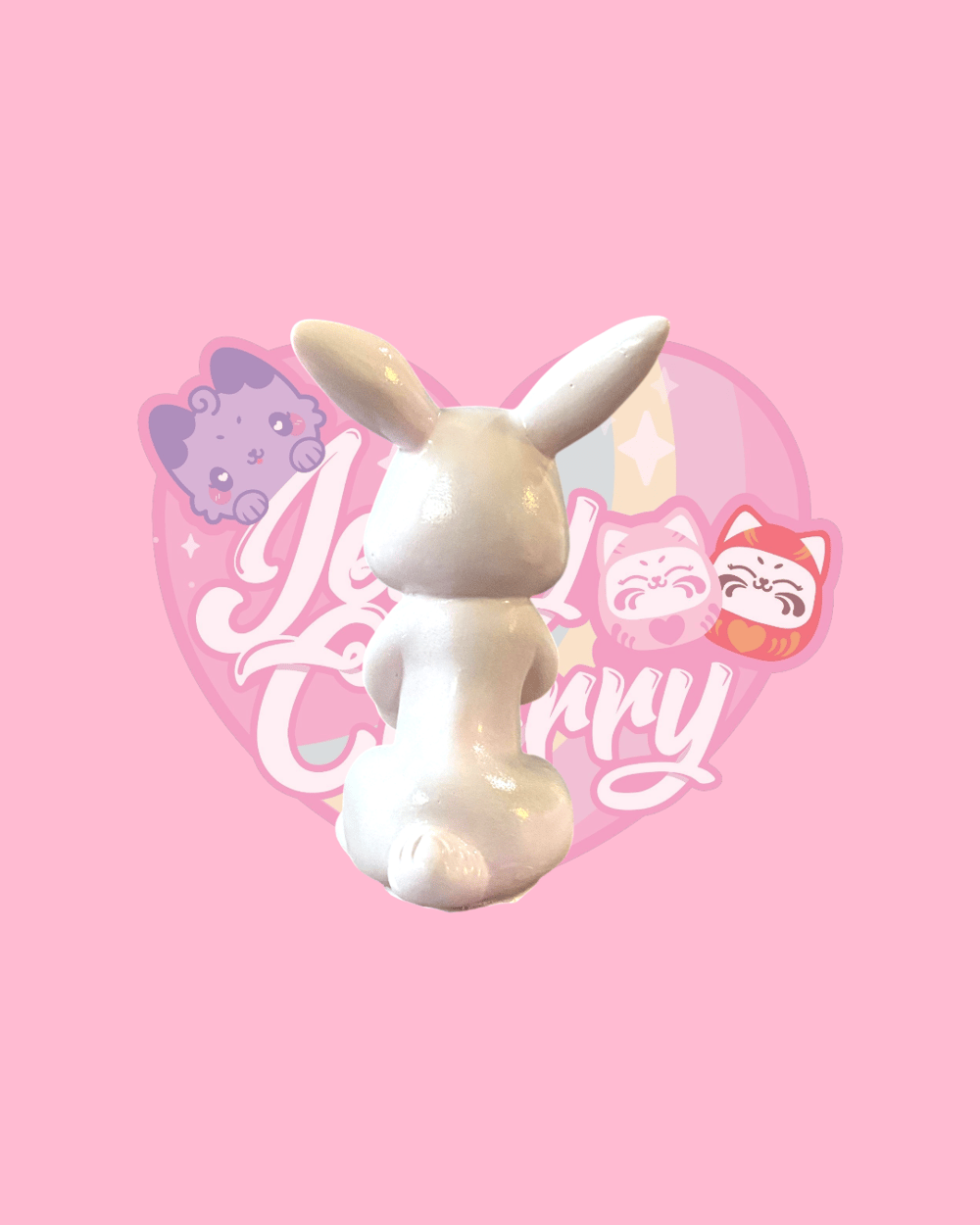 Image of Vintage Bunny pink heart