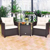 Image 1 of Bistro Set - Cream Cushions