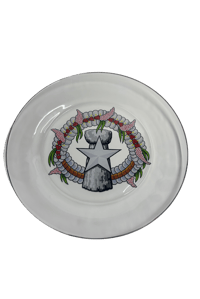 Image 1 of CNMI Seal Glass Dinner Plate Set – 4 Piece (10.6”)