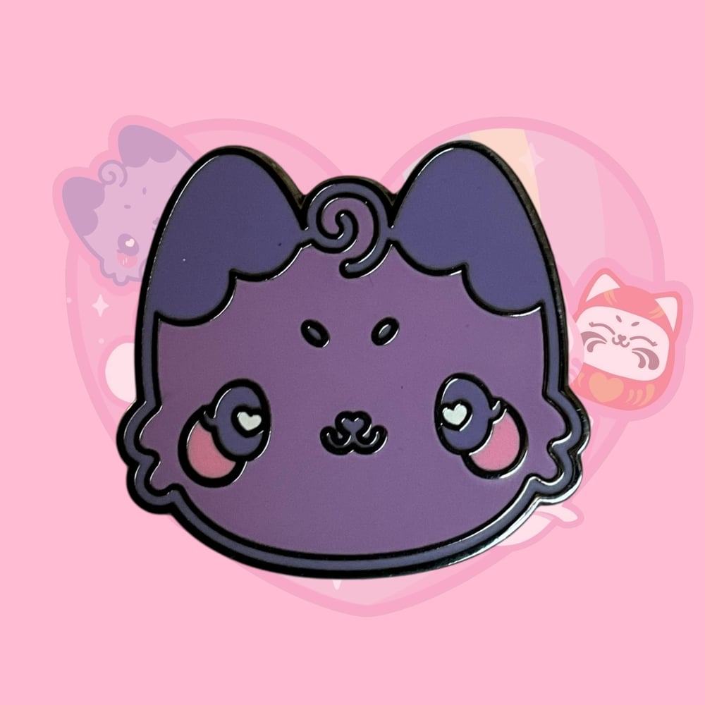 Image of Chubby Cat, Tito the Axolot & Sakura enamel pins