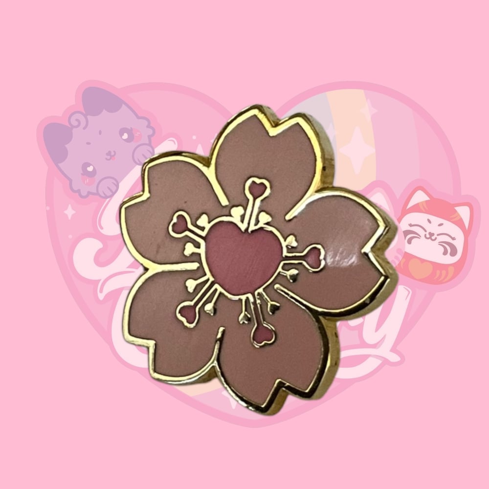 Image of Chubby Cat, Tito the Axolot & Sakura enamel pins