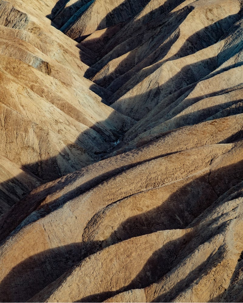 Image of Death Valley folds