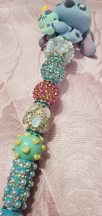 Image 3 of Blue Cute Extended Rhinestone Pen (348)
