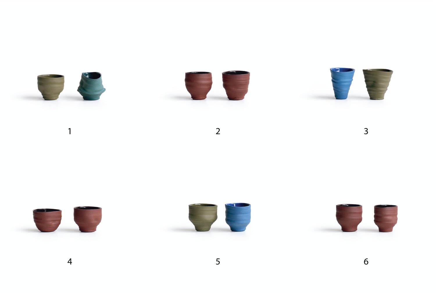 Image of Pair of Dancing Cups / Various Shades
