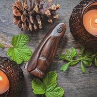 Image 1 of Moon-Gazing Hare Amulet (DAM711)