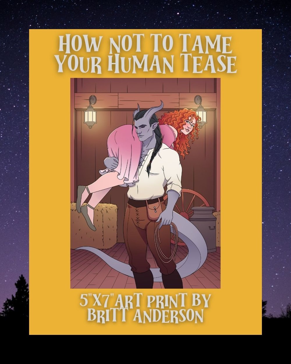 Image of How Not to Tame Your Human Tease - Signed Paperback & Art Print