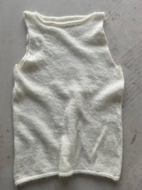 Image 1 of Sia Alpaca Mohair Tank — off white 