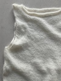 Image 3 of Sia Alpaca Mohair Tank — off white 