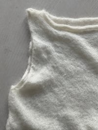 Image 4 of Sia Alpaca Mohair Tank — off white 