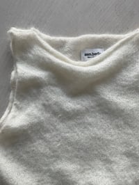 Image 5 of Sia Alpaca Mohair Tank — off white 