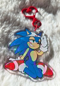 Image 1 of Glittery Double-sided Sonic Panty Charm!
