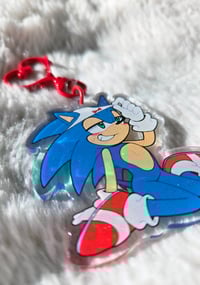 Image 2 of Glittery Double-sided Sonic Panty Charm!