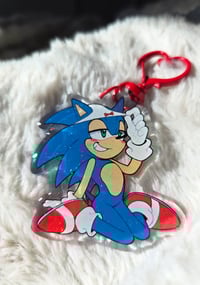 Image 3 of Glittery Double-sided Sonic Panty Charm!