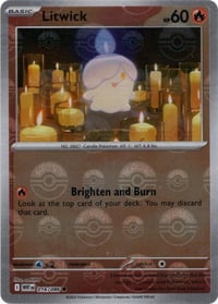 Litwick (Poke Ball Pattern) - SV: White Flare - Near Mint