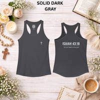 Image 8 of Isaiah 43:18- Women's Ideal Racerback Tank 