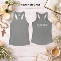 Image 9 of Isaiah 43:18- Women's Ideal Racerback Tank 