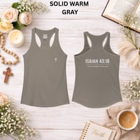 Image 10 of Isaiah 43:18- Women's Ideal Racerback Tank 