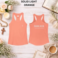 Image 11 of Isaiah 43:18- Women's Ideal Racerback Tank 