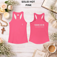 Image 12 of Isaiah 43:18- Women's Ideal Racerback Tank 