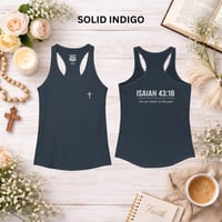 Image 15 of Isaiah 43:18- Women's Ideal Racerback Tank 