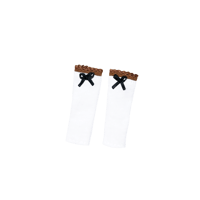 CANDY BROWN LACE SHORT SOCKS