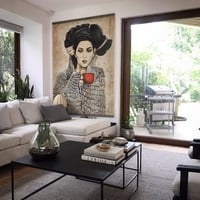 Image 9 of Panneau en papier froissé "La Tasse rouge"