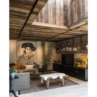 Image 7 of Panneau en papier froissé "La Tasse rouge"