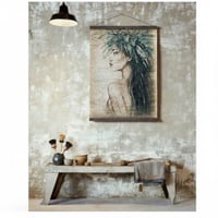 Image 4 of Panneau en papier froissé "La Couronne de fougères"