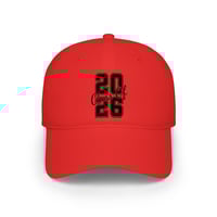 Image 1 of 2026 Classic Script Graduation Cap — Low Profile Baseball Cap