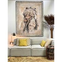 Image 2 of Panneau en papier froissé "La Louve"